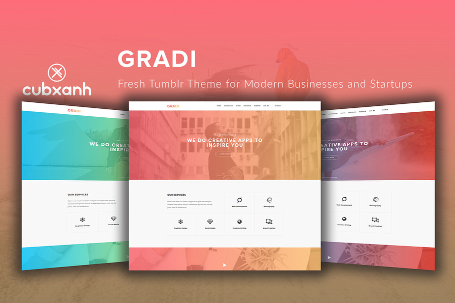Gradi - Tumblr Theme for Startups in Tumblr Themes - product preview 8