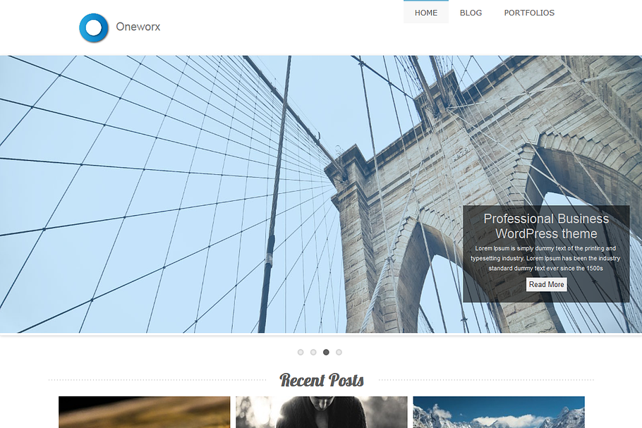 Oneworx in WordPress Portfolio Themes - product preview 8