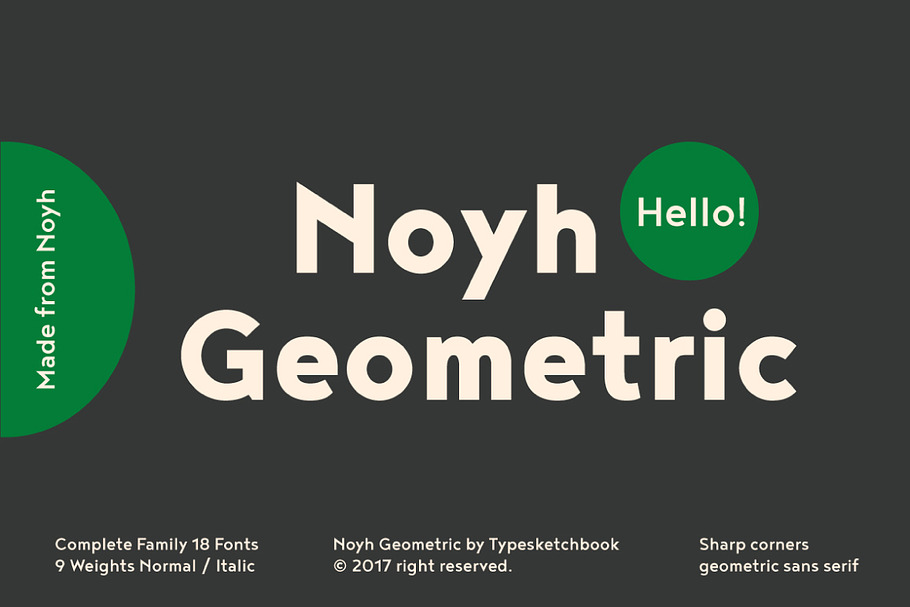 Noyh Geometric in Sans-Serif Fonts - product preview 8
