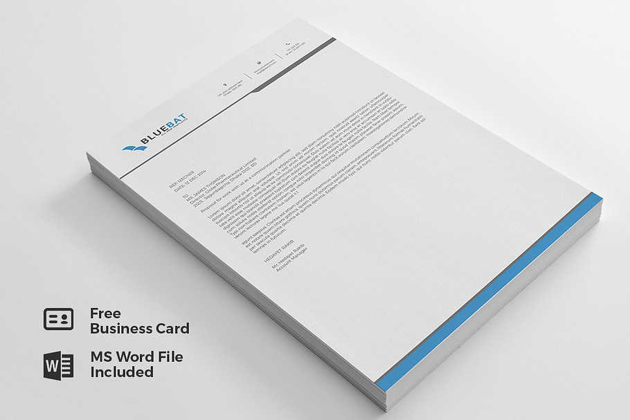 Letterhead Pad & Free Business Card