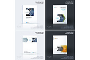 Annual report, business abstract vector template. Brochure desig