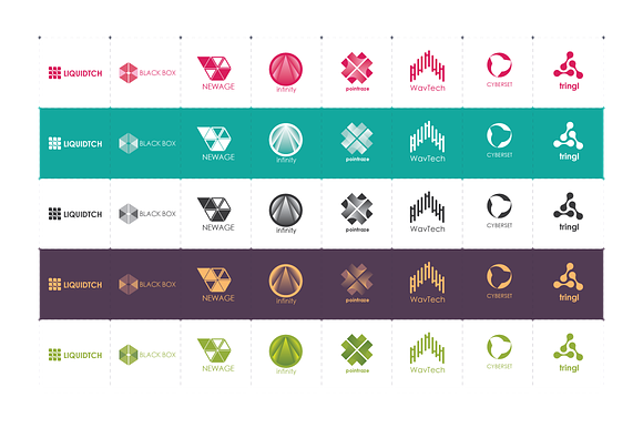 40 tech logos in Logo Templates - product preview 1