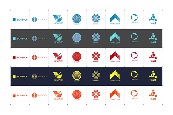 40 tech logos in Logo Templates - product preview 2