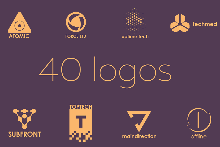 40 tech logos