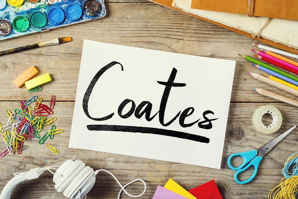 Coates Typeface in Script Fonts - product preview 8