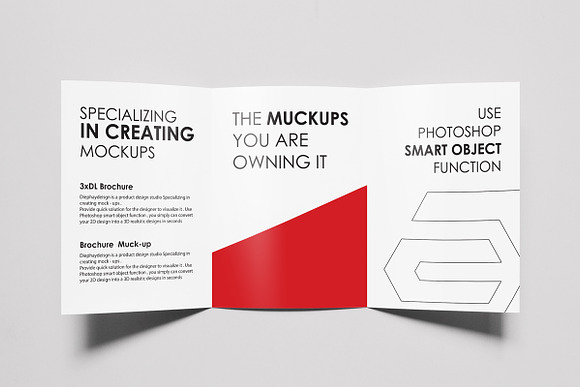 A4 or A5 Trifold Mockups in Print Mockups - product preview 2
