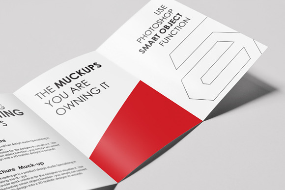 A4 or A5 Trifold Mockups in Print Mockups - product preview 5