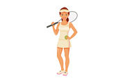 Girl tennis player