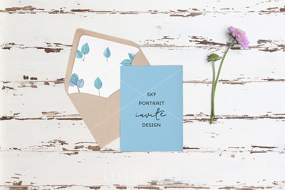 Floral Stationery Mockup Creator in Scene Creator Mockups - product preview 5