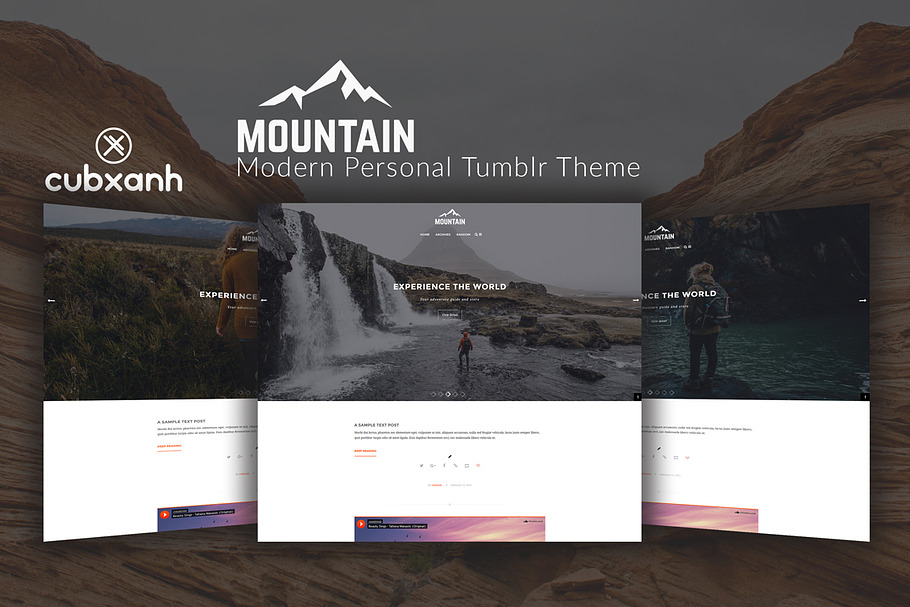 Mountain - Personal Tumblr Theme in Tumblr Themes - product preview 8