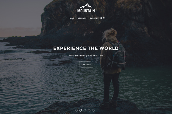 Mountain - Personal Tumblr Theme in Tumblr Themes - product preview 1