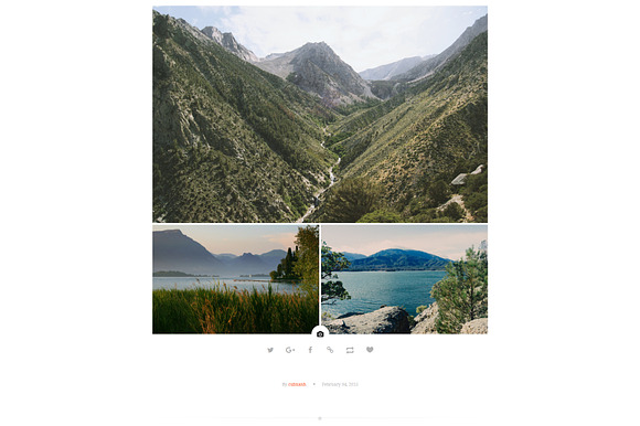 Mountain - Personal Tumblr Theme in Tumblr Themes - product preview 3