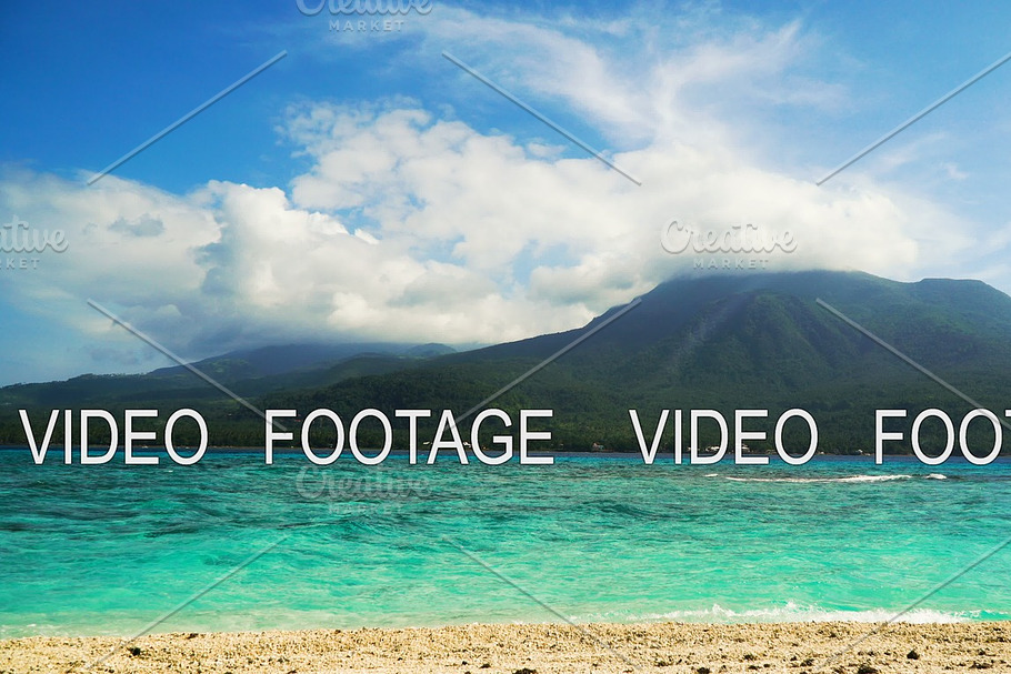 Beautiful beach on tropical island.Camiguin, Philippines. Timelaps in Graphics - product preview 8