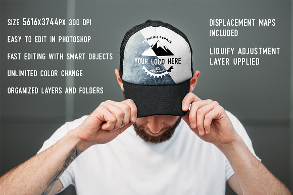 Baseball hat mock up in Product Mockups - product preview 2