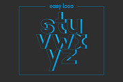 letter S T U V W X Y Z logo alphabet