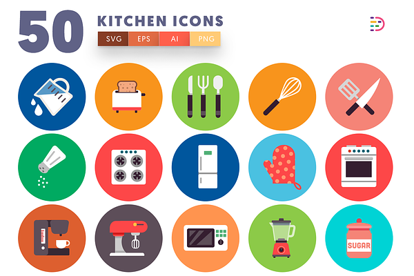 50 Kitchen Icons