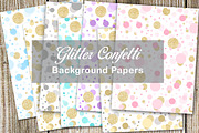 Glitter Confetti Background Papers