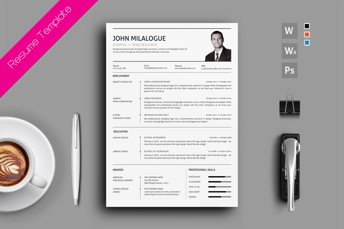 Resume CV Cover Letter in Letter Templates - product preview 8