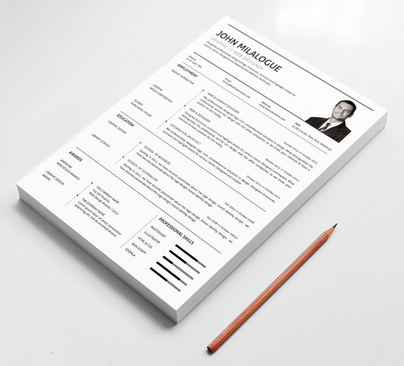 Resume CV Cover Letter in Letter Templates - product preview 4