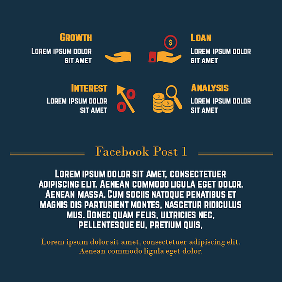 Facebook Post 1 PowerPoint template in Facebook Templates - product preview 2