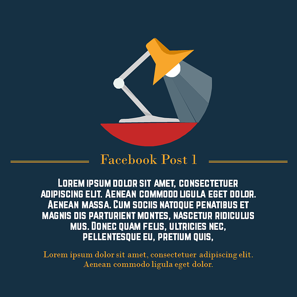 Facebook Post 1 PowerPoint template in Facebook Templates - product preview 8