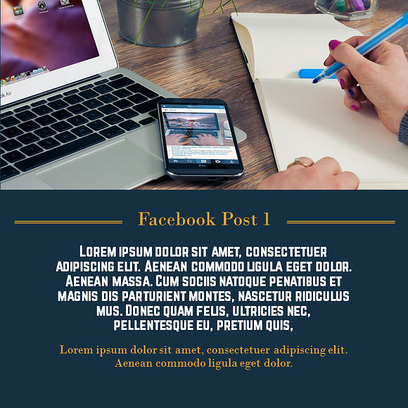 Facebook Post 1 PowerPoint template in Facebook Templates - product preview 13
