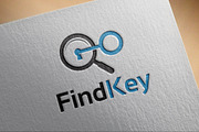 Simple Find Key Logo template