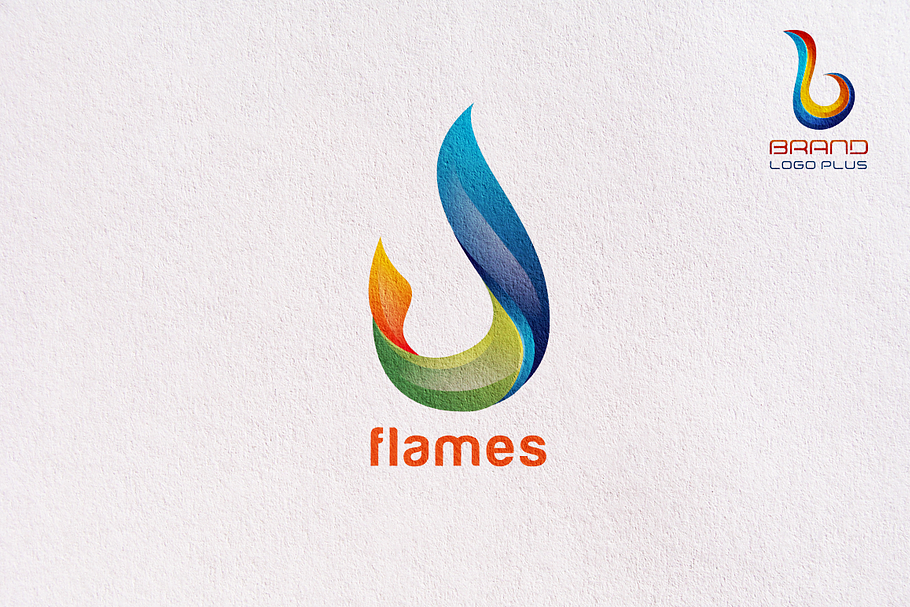 3D Flame Logo Design Templates