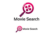 Modern Movie Search Logo template