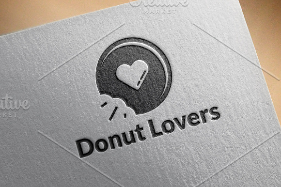 Donut Lovers Logo template in Logo Templates - product preview 1