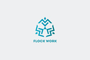 Flock Work Logo Template