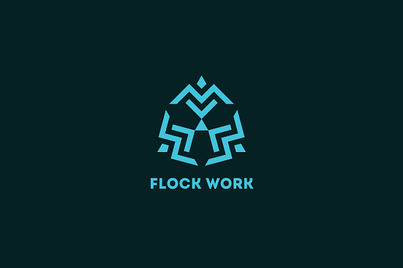 Flock Work Logo Template in Logo Templates - product preview 1