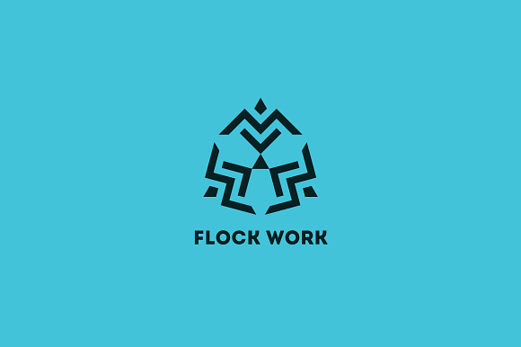 Flock Work Logo Template in Logo Templates - product preview 2