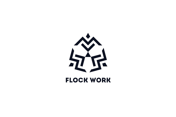 Flock Work Logo Template in Logo Templates - product preview 3