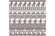 Ethnic aztecs or peruvian pattern template