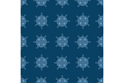 Naval mine seamless pattern vector illustration sea bomb background