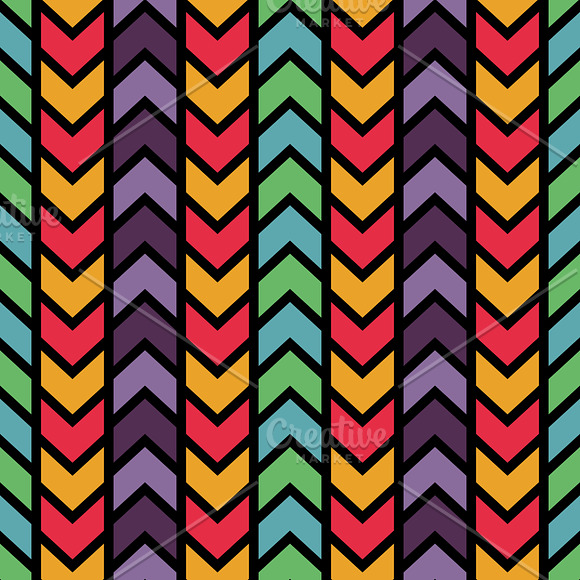 4 Chevron seamless patterns in Patterns - product preview 4