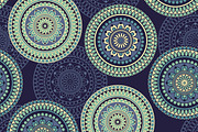 Vector Seamless Pattern with rounded