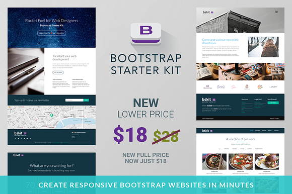 Bootstrap Starter Kit - Web Edition in Bootstrap Themes - product preview 3