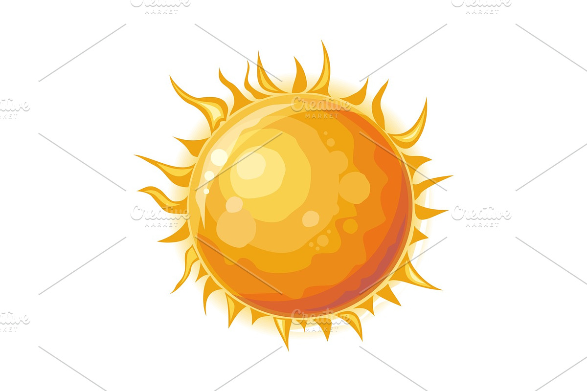 Sun Isolated. Star at Center of Solar System. in Illustrations - product preview 8