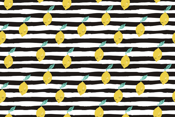 Hand drawn lemonade prints in Illustrations - product preview 3