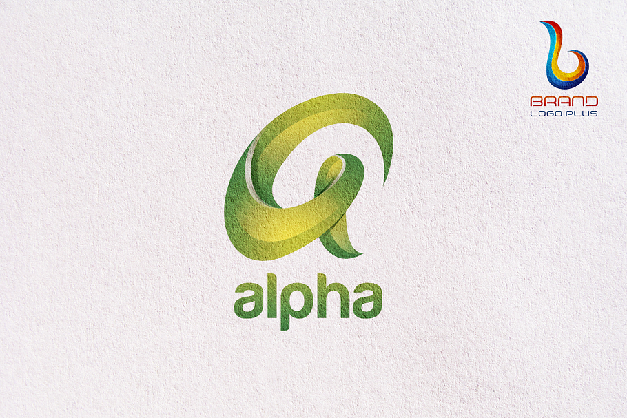 Alpha 3D Letter Logo Design Template