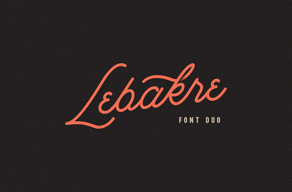 Lebakre Font Duo in Script Fonts - product preview 5