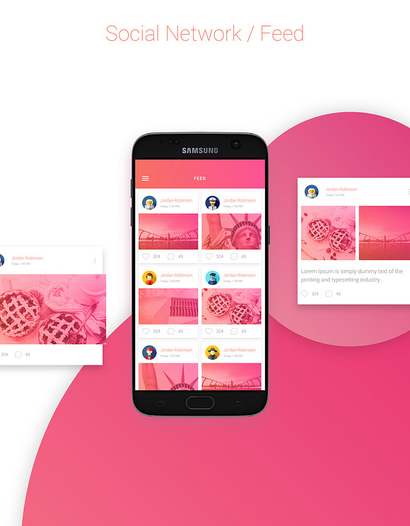 Material Design Mobile UI Kit in UI Kits and Libraries - product preview 4
