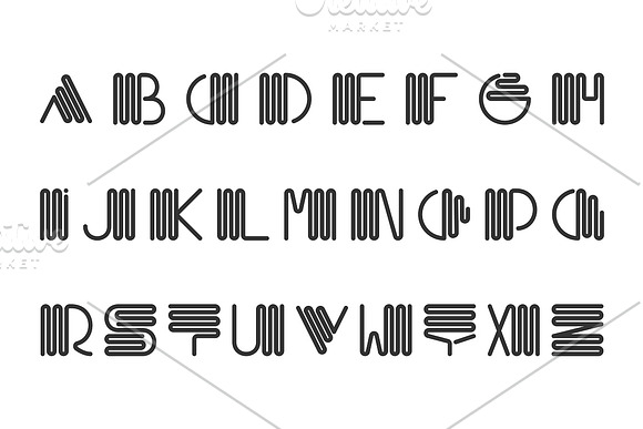 Alphabet set - creative letters in Illustrations - product preview 1
