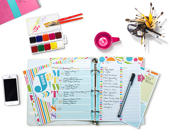 Customizable Planner Page Templates in Illustrations - product preview 3