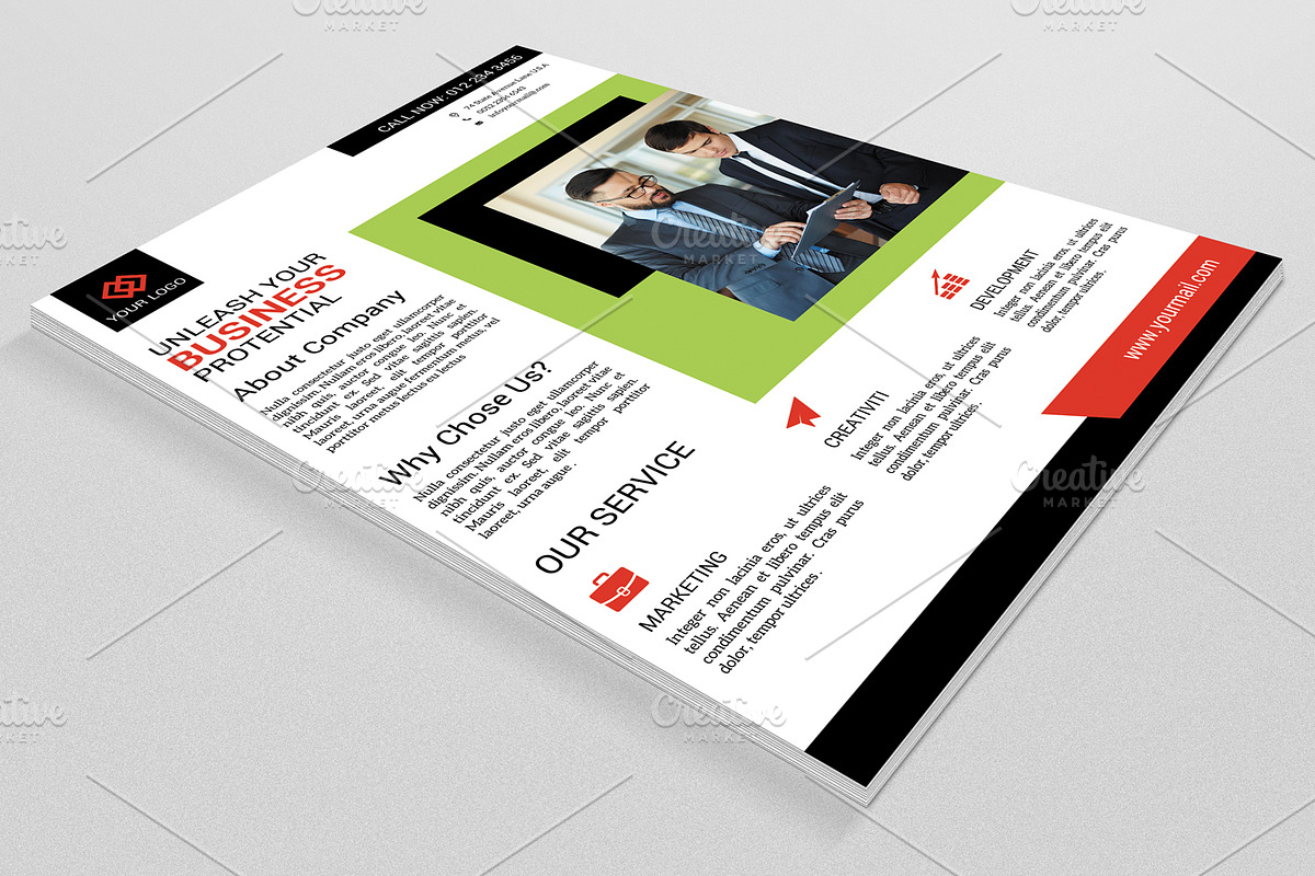 Business Flyer Template -V568 in Flyer Templates - product preview 8