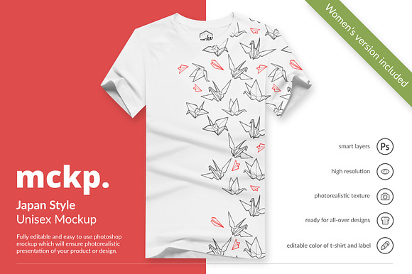 Japan Style by mckp - Tshirt Mockups in Product Mockups - product preview 5