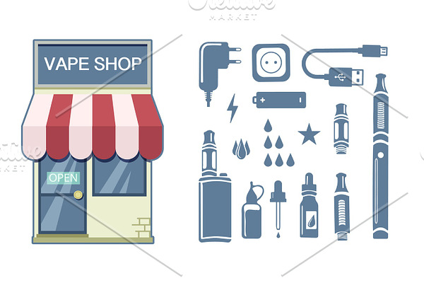 Vape shop logo