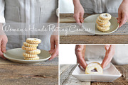 Woman's Hands Plating Cookies